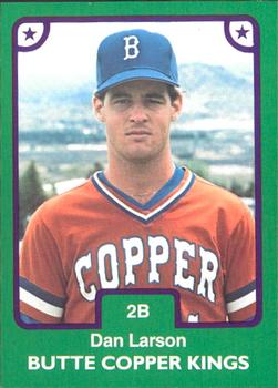 1984 TCMA Butte Copper Kings #14 Dan Larson Front