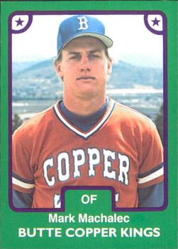 1984 TCMA Butte Copper Kings #15 Mark Machalec Front