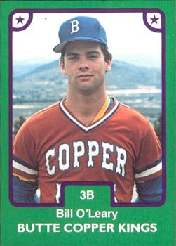 1984 TCMA Butte Copper Kings #20 Bill O'Leary Front