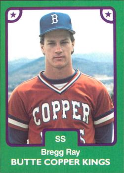 1984 TCMA Butte Copper Kings #21 Bregg Ray Front