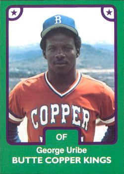 1984 TCMA Butte Copper Kings #24 George Uribe Front
