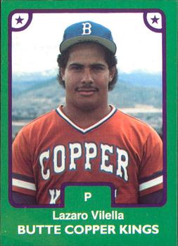 1984 TCMA Butte Copper Kings #26 Lazaro Vilella Front