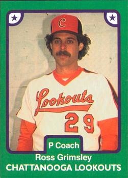 1984 TCMA Chattanooga Lookouts #7 Ross Grimsley Front