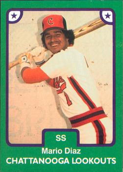 1984 TCMA Chattanooga Lookouts #25 Mario Diaz Front