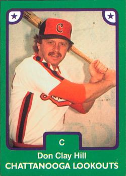 1984 TCMA Chattanooga Lookouts #27 Don Clay Hill Front