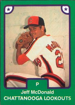 1984 TCMA Chattanooga Lookouts #28 Jeff McDonald Front