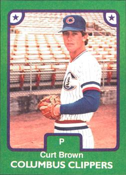 1984 TCMA Columbus Clippers #15 Curt Brown Front