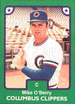 1984 TCMA Columbus Clippers #20 Mike O'Berry Front