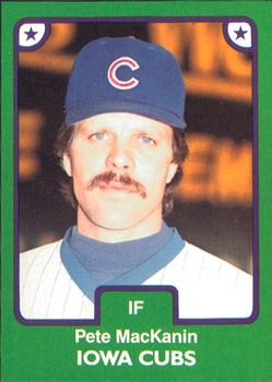 1984 TCMA Iowa Cubs #12 Pete MacKanin Front