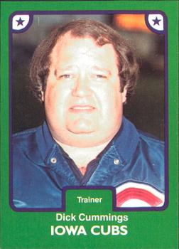 1984 TCMA Iowa Cubs #21 Dick Cummings Front