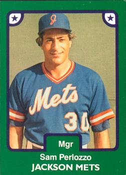 1984 TCMA Jackson Mets #16 Sam Perlozzo Front