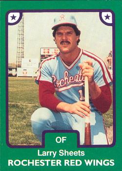 1984 TCMA Rochester Red Wings #1 Larry Sheets Front
