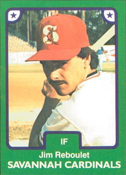1984 TCMA Savannah Cardinals #10 Jim Reboulet Front