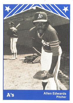 1983 TCMA Albany-Colonie A's #2 Allen Edwards Front