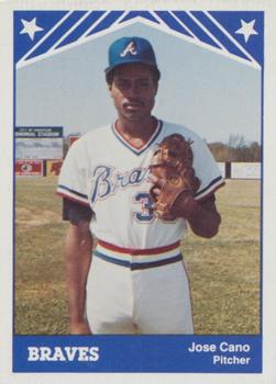 1983 TCMA Anderson Braves #8 Jose Cano Front