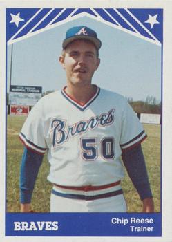 1983 TCMA Anderson Braves #10 Chip Reese Front