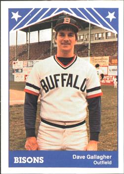 1983 TCMA Buffalo Bisons #19 Dave Gallagher Front