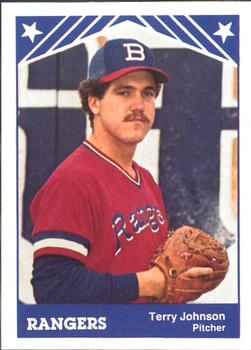 1983 TCMA Burlington Rangers #6 Terry Johnson Front