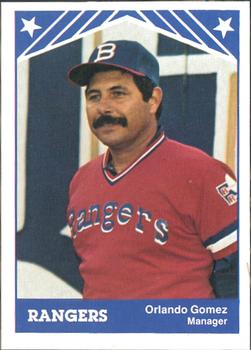 1983 TCMA Burlington Rangers #26 Orlando Gomez Front