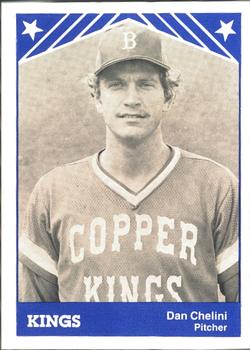 1983 TCMA Butte Copper Kings #2 Dan Chelini Front