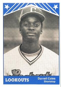 1983 TCMA Chattanooga Lookouts #1 Darnell Coles Front