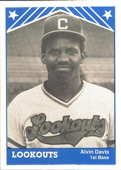 1983 TCMA Chattanooga Lookouts #8 Alvin Davis Front