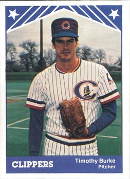1983 TCMA Columbus Clippers #7 Tim Burke Front