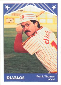 1983 TCMA El Paso Diablos #22 Frankie Thomas Front