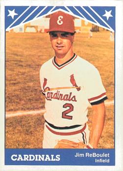 1983 TCMA Erie Cardinals #4 Jim ReBoulet Front