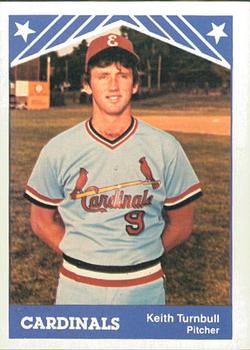 1983 TCMA Erie Cardinals #8 Keith Turnbull Front