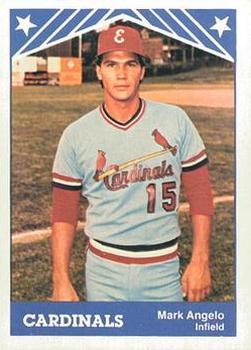 1983 TCMA Erie Cardinals #12 Mark Angelo Front