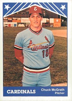 1983 TCMA Erie Cardinals #15 Chuck McGrath Front