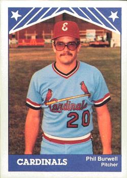 1983 TCMA Erie Cardinals #17 Phil Burwell Front