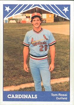 1983 TCMA Erie Cardinals #21 Tom Rossi Front