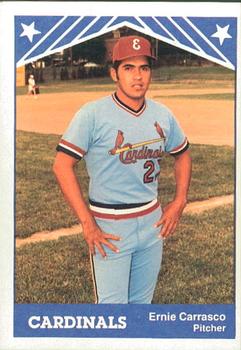 1983 TCMA Erie Cardinals #22 Ernie Carrasco Front