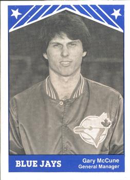 1983 TCMA Knoxville Blue Jays #22 Gary McCune Front