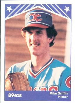 1983 TCMA Oklahoma City 89ers #8 Mike Griffin Front