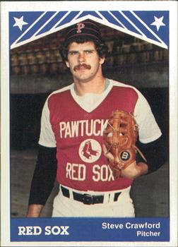 1983 TCMA Pawtucket Red Sox #4 Steve Crawford Front