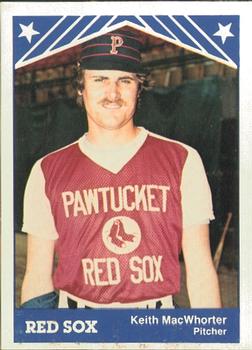 1983 TCMA Pawtucket Red Sox #8 Keith MacWhorter Front