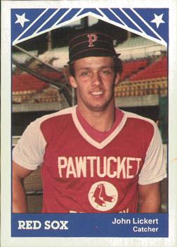 1983 TCMA Pawtucket Red Sox #13 John Lickert Front