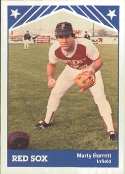 1983 TCMA Pawtucket Red Sox #14 Marty Barrett Front