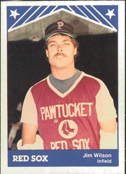 1983 TCMA Pawtucket Red Sox #18 Jim Wilson Front