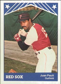 1983 TCMA Pawtucket Red Sox #23 Juan Pautt Front
