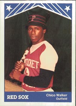 1983 TCMA Pawtucket Red Sox #24 Chico Walker Front