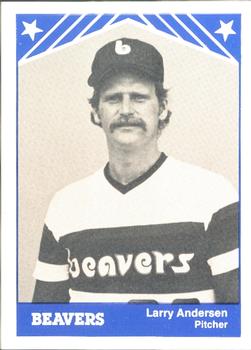 1983 TCMA Portland Beavers #3 Larry Andersen Front