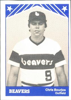 1983 TCMA Portland Beavers #14 Chris Bourjos Front