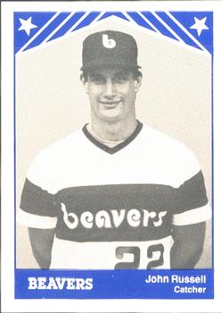 1983 TCMA Portland Beavers #17 John Russell Front