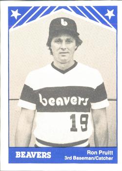 1983 TCMA Portland Beavers #21 Ron Pruitt Front