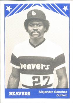 1983 TCMA Portland Beavers #22 Alejandro Sanchez Front