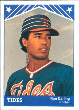 1983 TCMA Tidewater Tides #1 Ron Darling Front